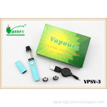 Colorful 350mah Elips E Cig Micro G Pen 3in1 Herb / Wax Vaporizer Ceramic Pen